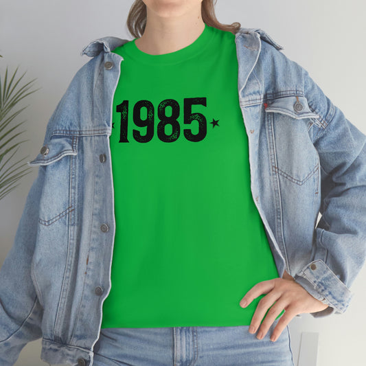 1985 vintage-style birthday year t-shirt for nostalgia lovers