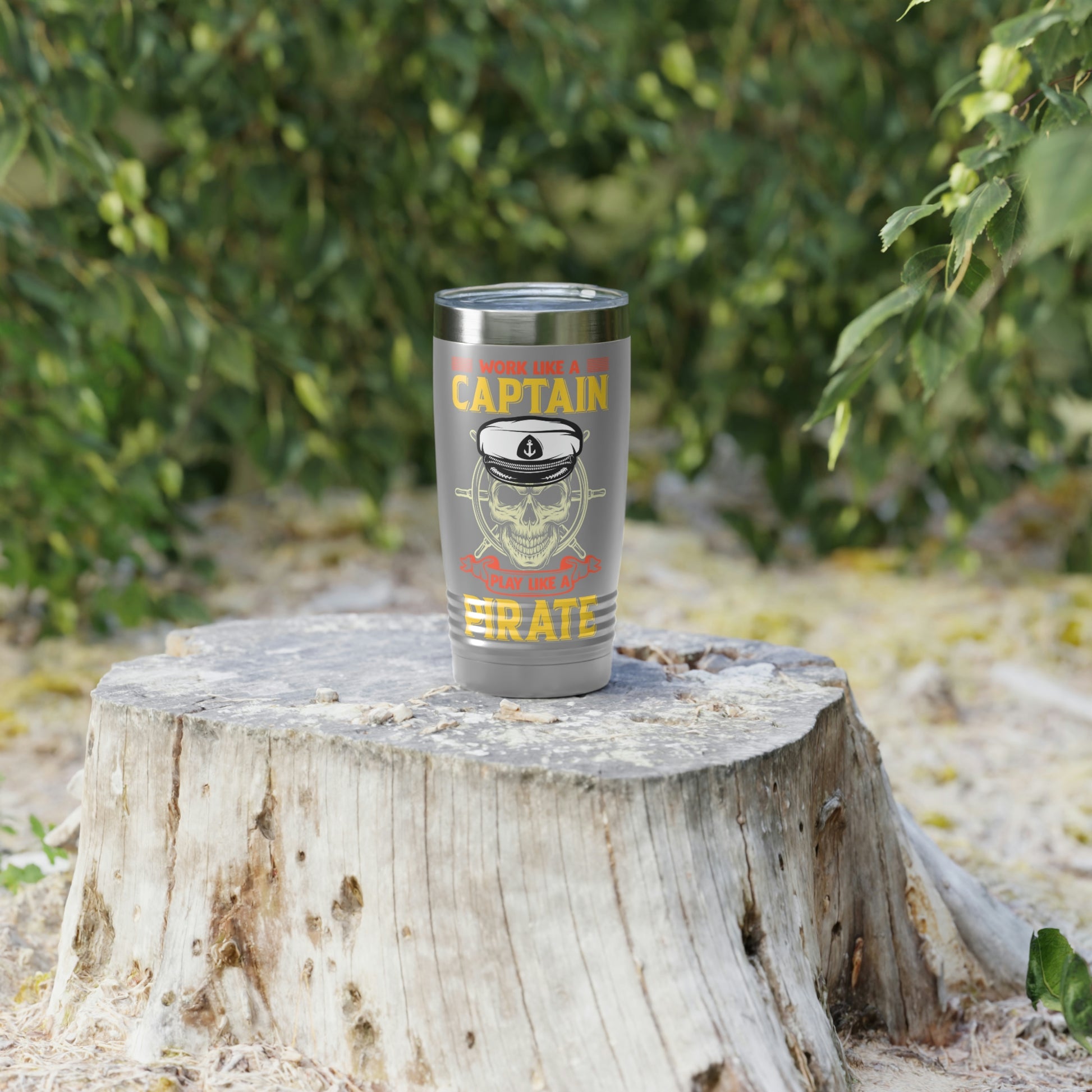 "Work Like A Captain, Play Like A Pirate" Tumbler - Weave Got Gifts - Unique Gifts You Won’t Find Anywhere Else!