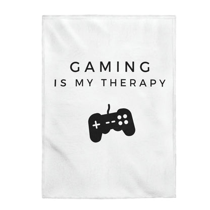 "Gaming Is My Therapy" Plush Blanket - Weave Got Gifts - Unique Gifts You Won’t Find Anywhere Else!