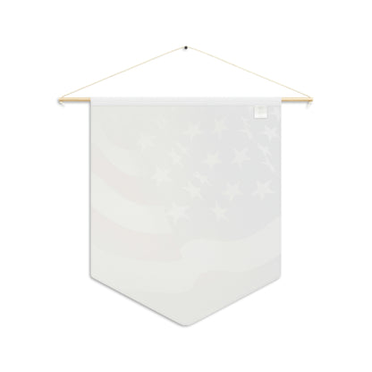 Patriotic American flag pennant with faded look
