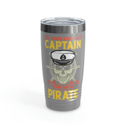 "Work Like A Captain, Play Like A Pirate" Tumbler - Weave Got Gifts - Unique Gifts You Won’t Find Anywhere Else!