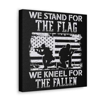 "We Stand, We Kneel" Flag Canvas Wall Art - Weave Got Gifts - Unique Gifts You Won’t Find Anywhere Else!