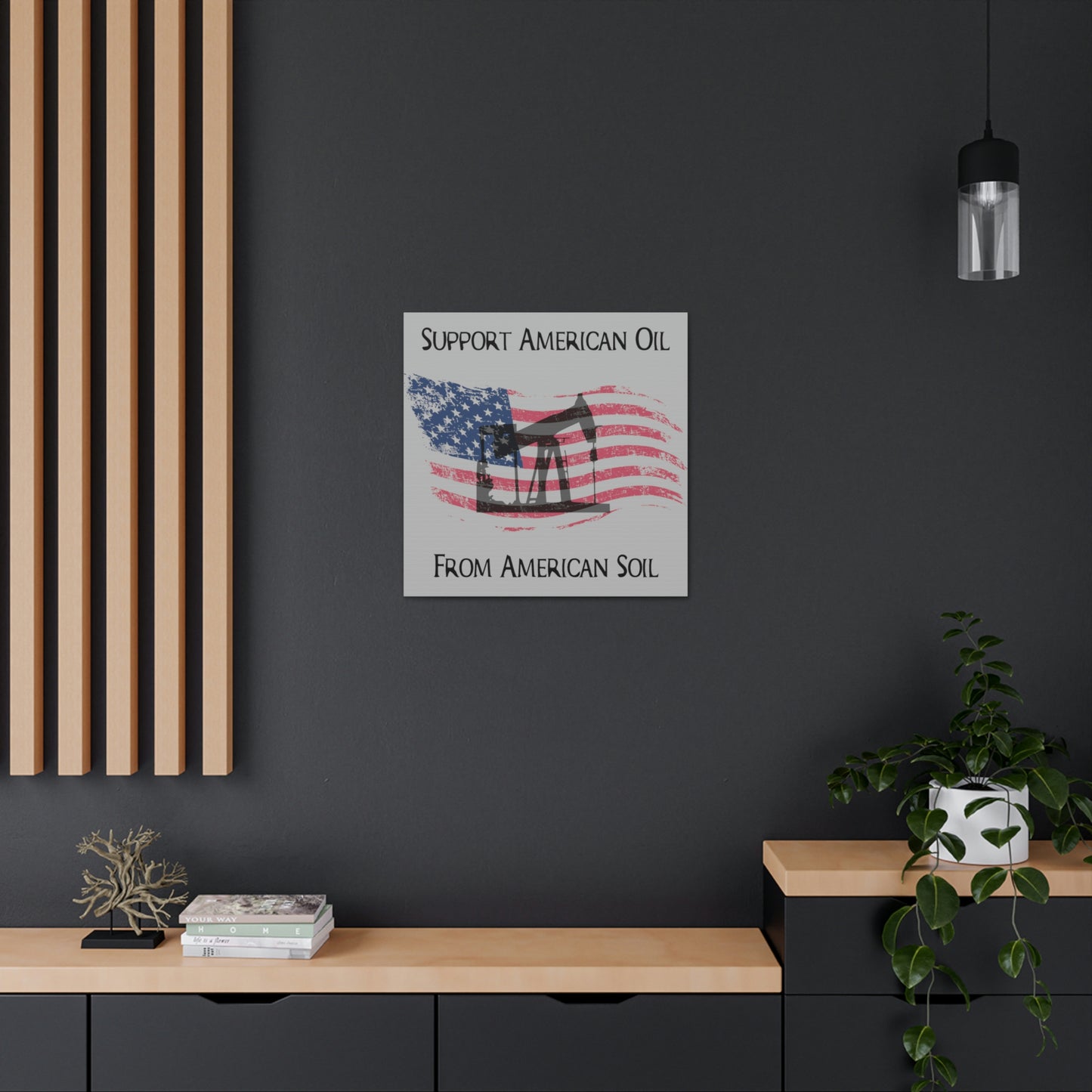 “American Oil, American Soil” Canvas Wall Art - Weave Got Gifts - Unique Gifts You Won’t Find Anywhere Else!