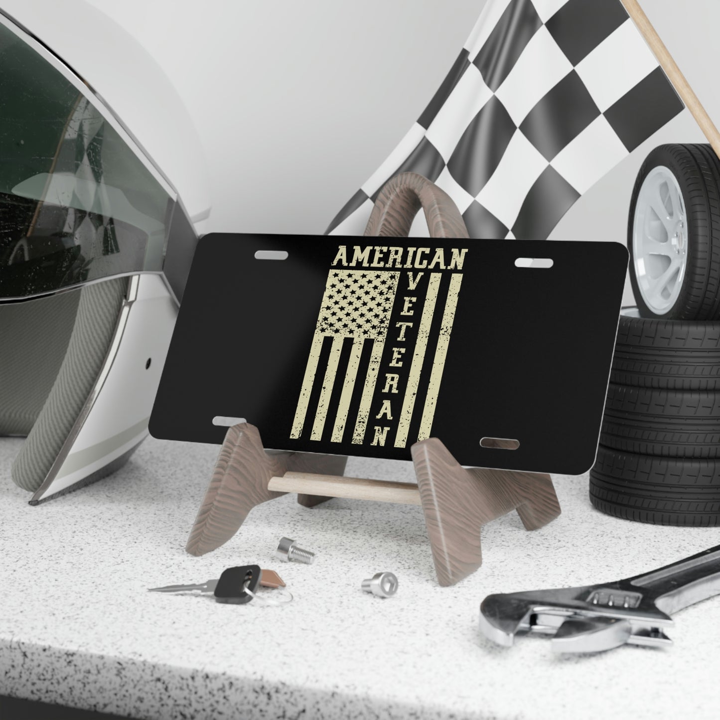 "American Veteran" License Plate - Weave Got Gifts - Unique Gifts You Won’t Find Anywhere Else!