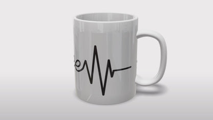 "Coffee Heart Rhythm" Coffee Mug