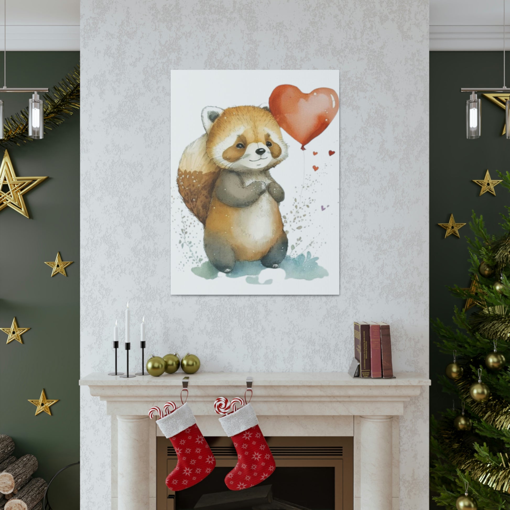 Baby panda wall art for nursery decor
