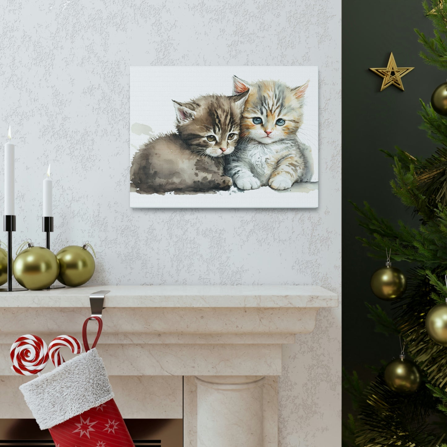 "Cuddling Kittens" Wall Art - Weave Got Gifts - Unique Gifts You Won’t Find Anywhere Else!