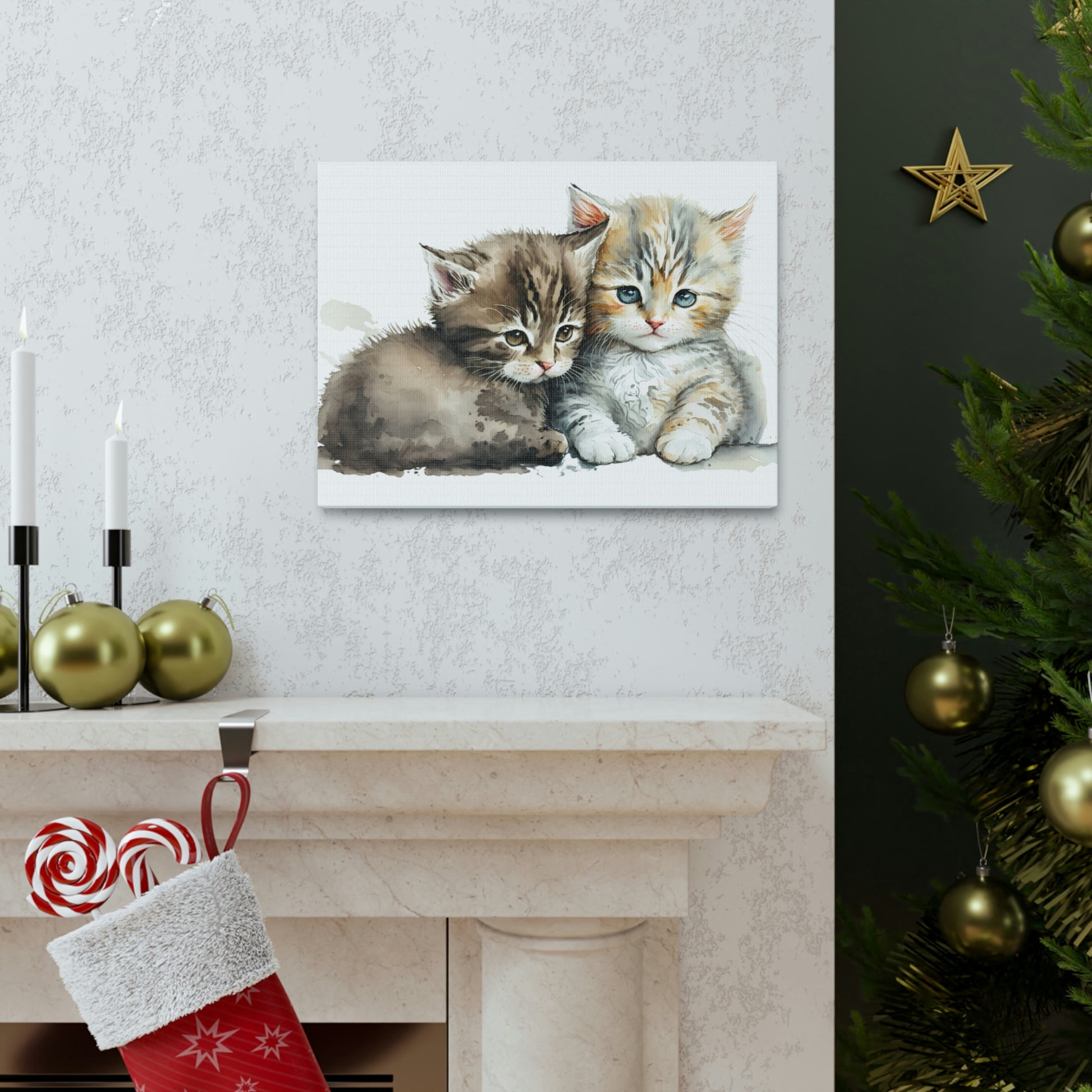 "Cuddling Kittens" Wall Art - Weave Got Gifts - Unique Gifts You Won’t Find Anywhere Else!