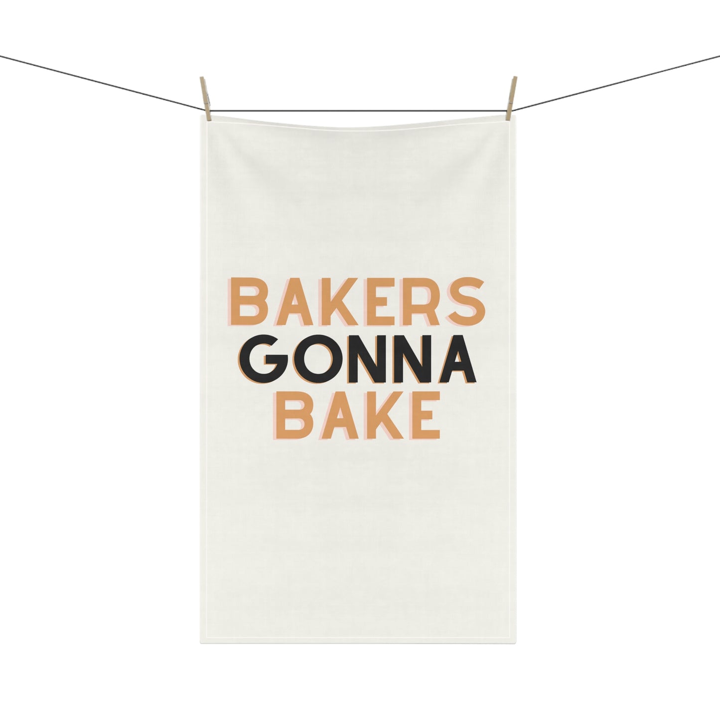 Versatile and expressive bakers towel in cotton material.