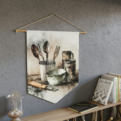 "Old Utensils" Wall Pennant - Weave Got Gifts - Unique Gifts You Won’t Find Anywhere Else!