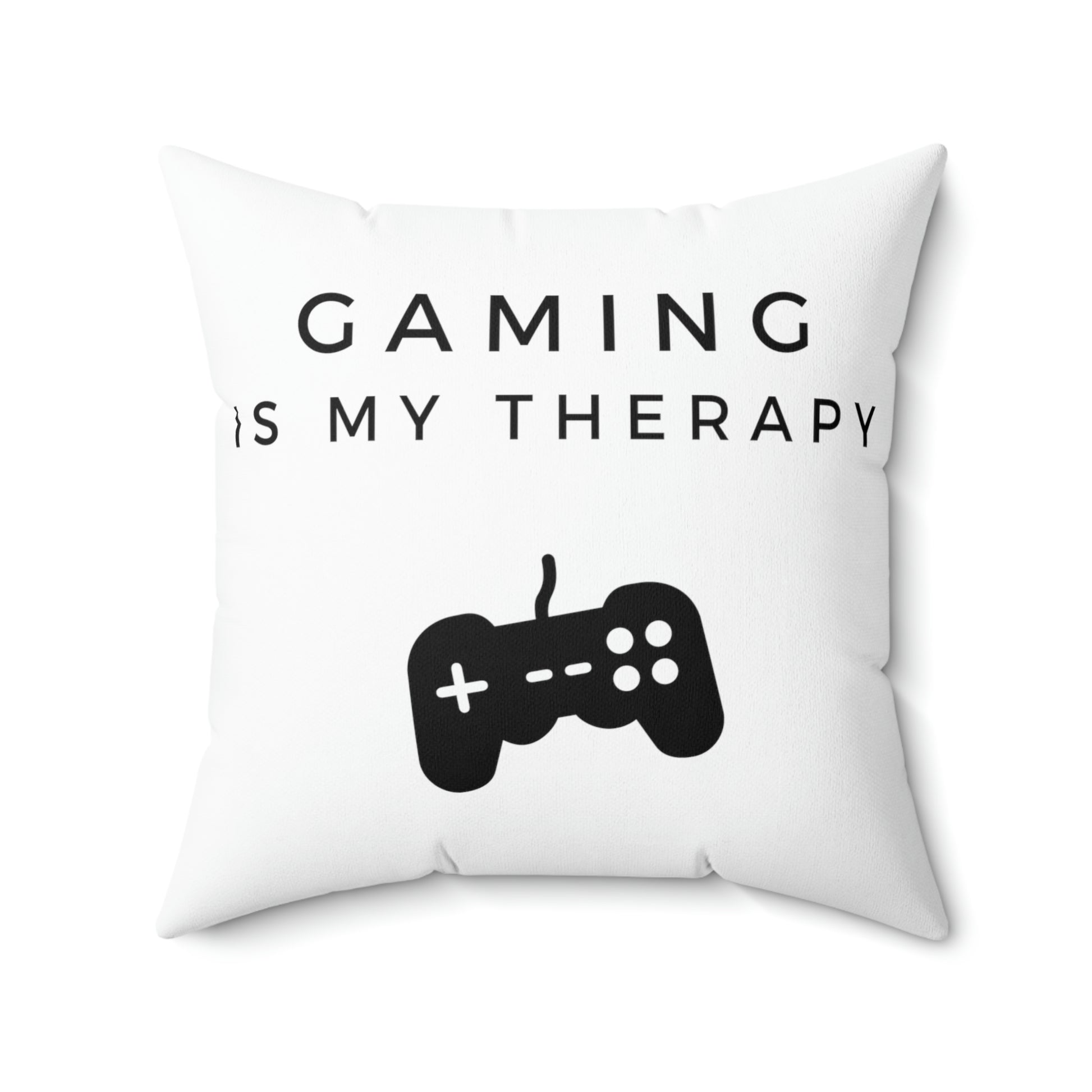 Gaming is my therapy pillow for gamers' room decor
