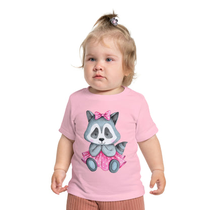 Cute animal t-shirt for girls with raccoon design
