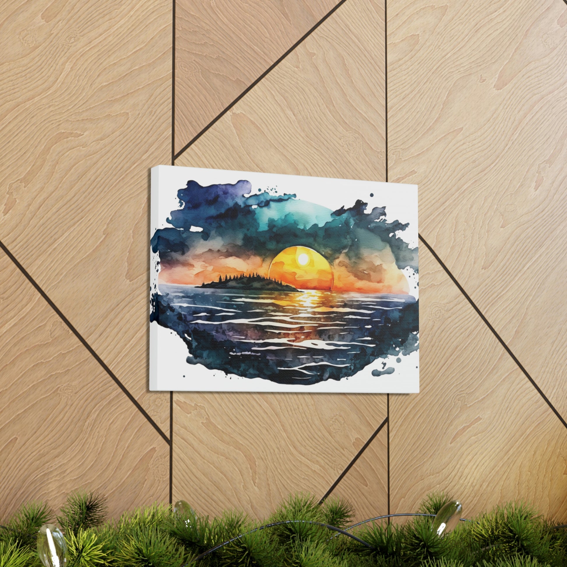 "Sunset At The Lake" Wall Art - Weave Got Gifts - Unique Gifts You Won’t Find Anywhere Else!