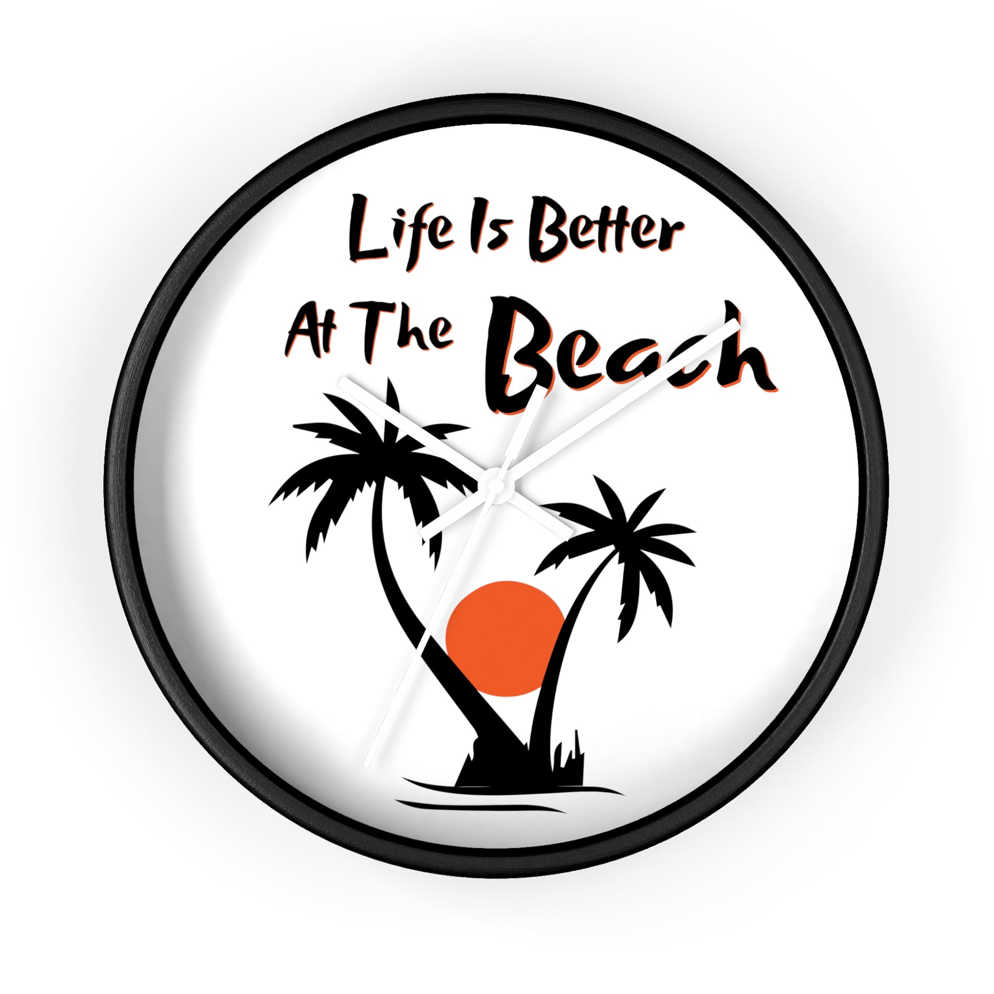 “Life Is Better At The Beach” Wall Clock - Weave Got Gifts - Unique Gifts You Won’t Find Anywhere Else!