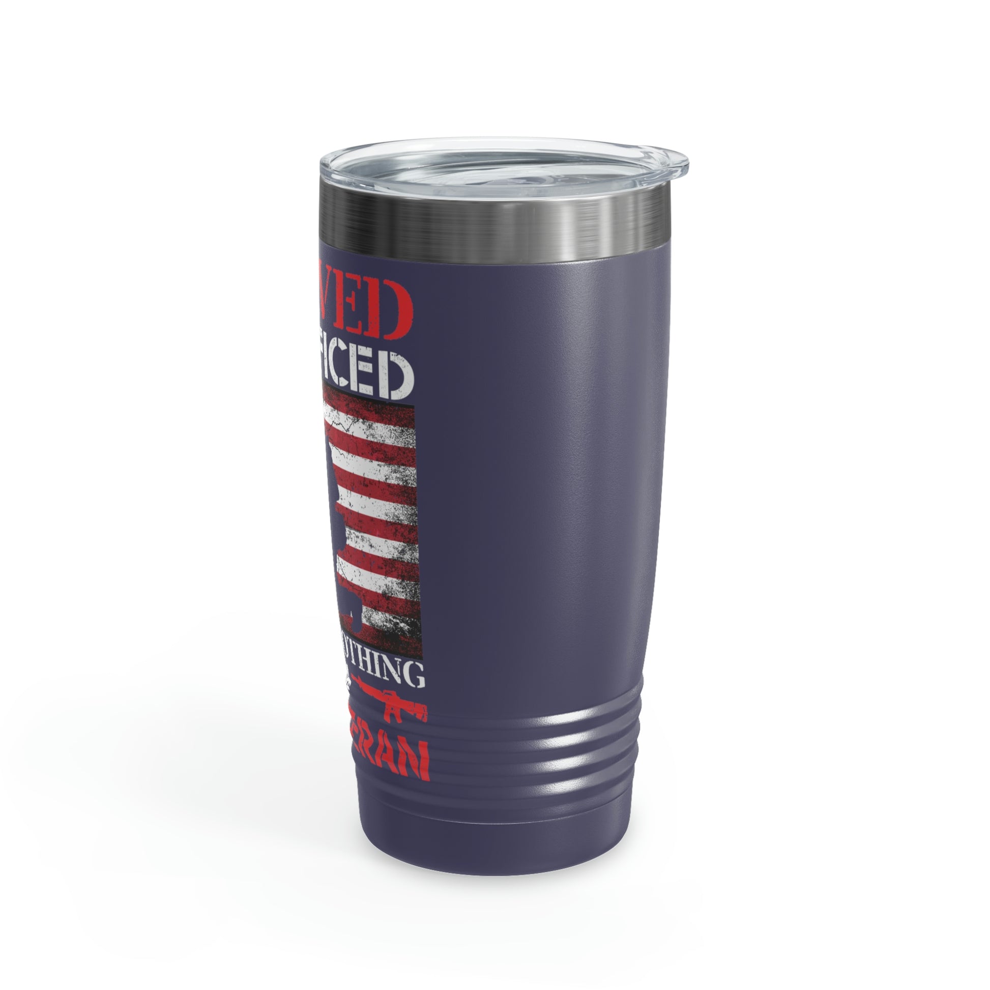 "I Served, I Sacrificed American Veteran" Tumbler, 20oz - Weave Got Gifts - Unique Gifts You Won’t Find Anywhere Else!