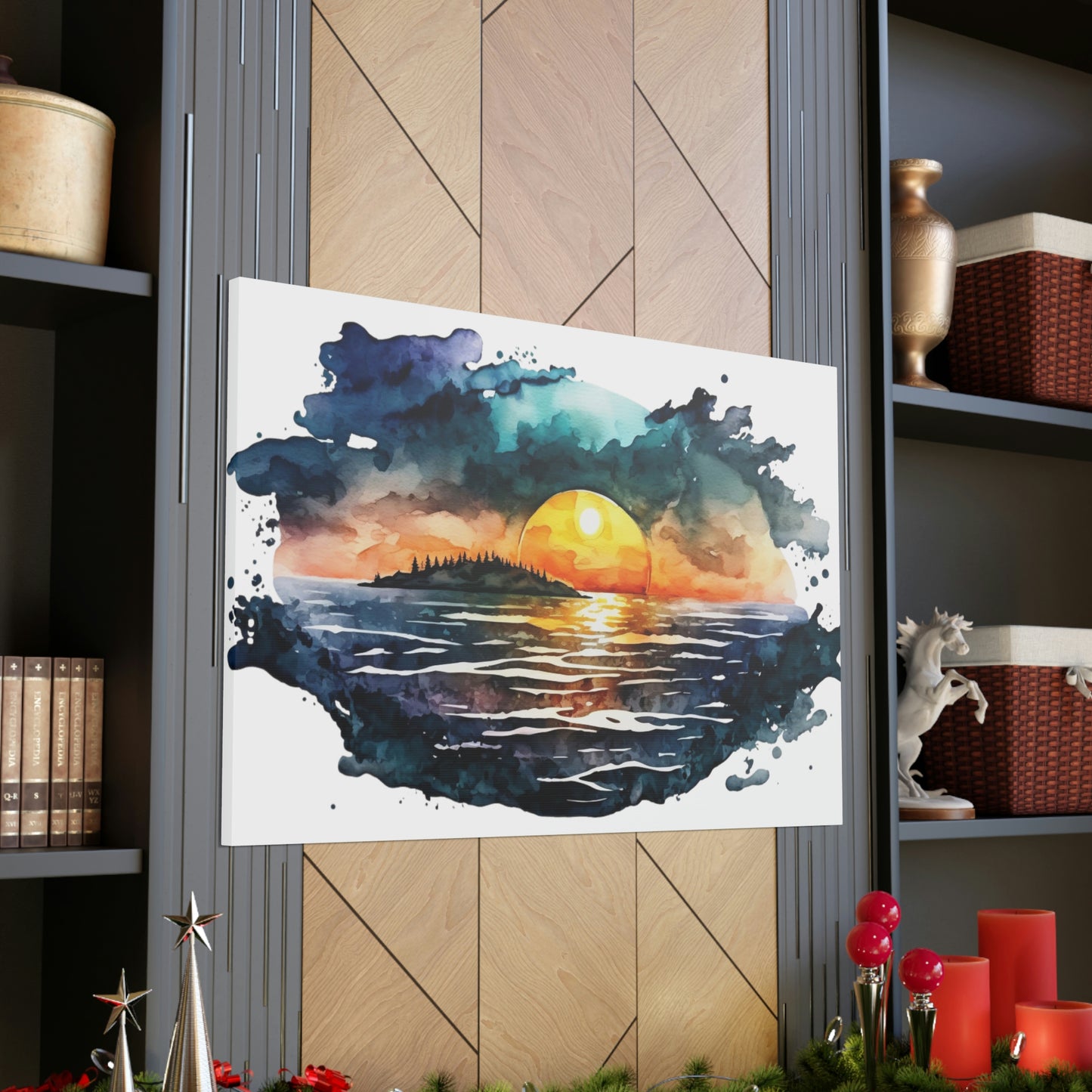 "Sunset At The Lake" Wall Art - Weave Got Gifts - Unique Gifts You Won’t Find Anywhere Else!