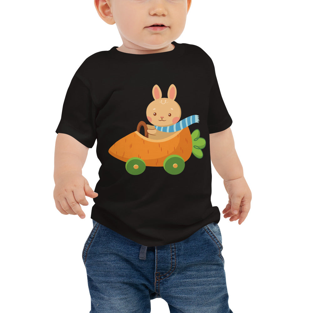 “Easter Bunny In Carrot Car” Baby T-Shirt - Weave Got Gifts - Unique Gifts You Won’t Find Anywhere Else!