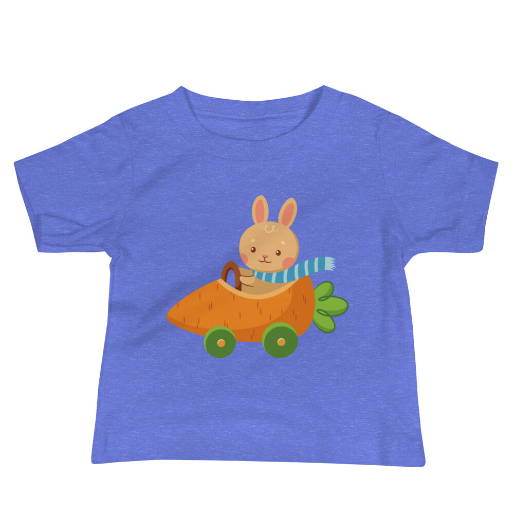 “Easter Bunny In Carrot Car” Baby T-Shirt - Weave Got Gifts - Unique Gifts You Won’t Find Anywhere Else!