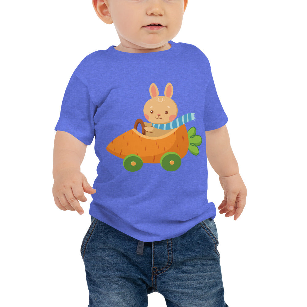 “Easter Bunny In Carrot Car” Baby T-Shirt - Weave Got Gifts - Unique Gifts You Won’t Find Anywhere Else!