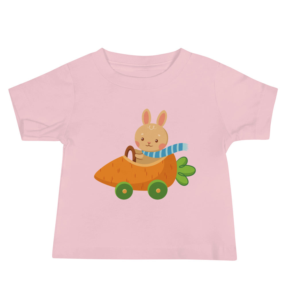 “Easter Bunny In Carrot Car” Baby T-Shirt - Weave Got Gifts - Unique Gifts You Won’t Find Anywhere Else!