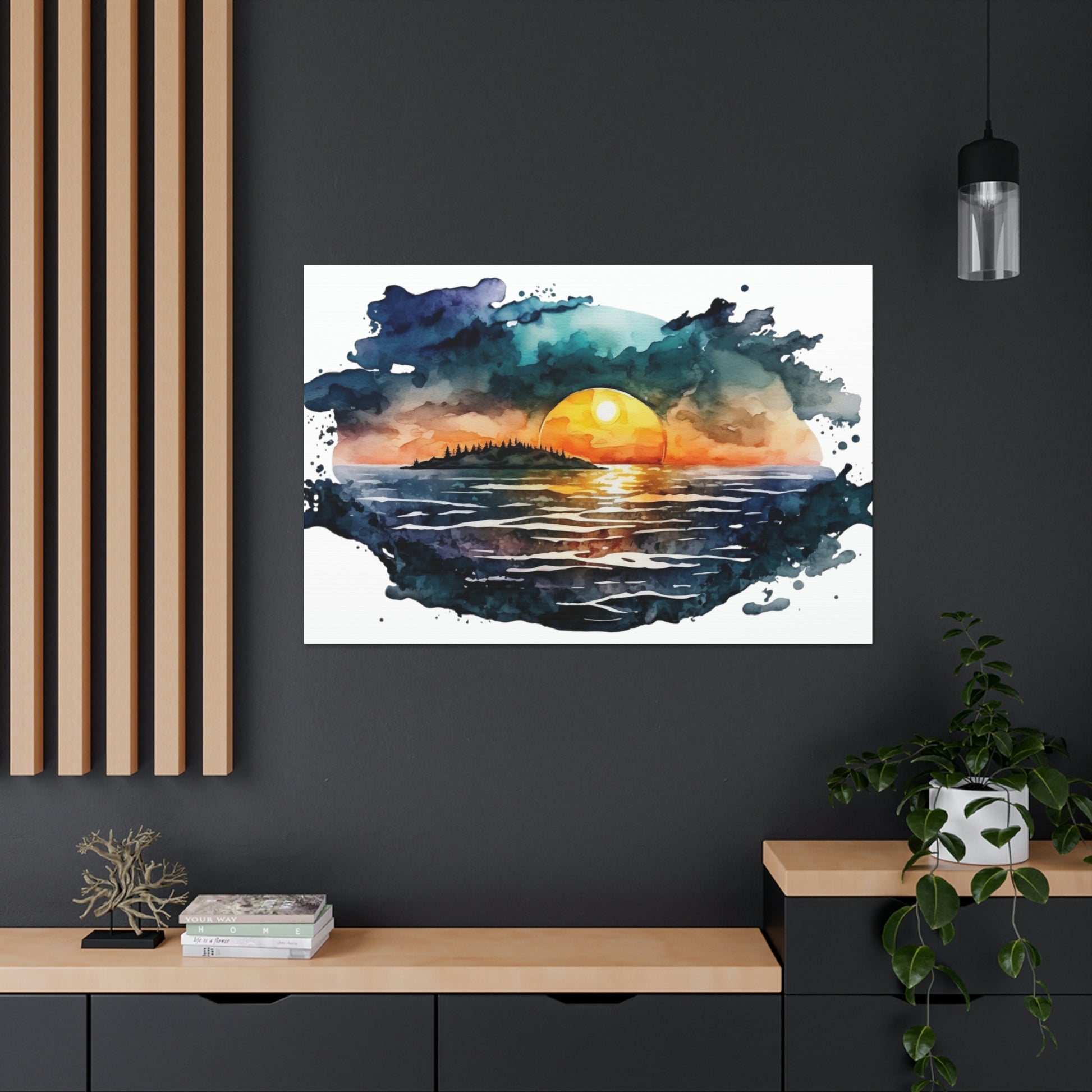 "Sunset At The Lake" Wall Art - Weave Got Gifts - Unique Gifts You Won’t Find Anywhere Else!