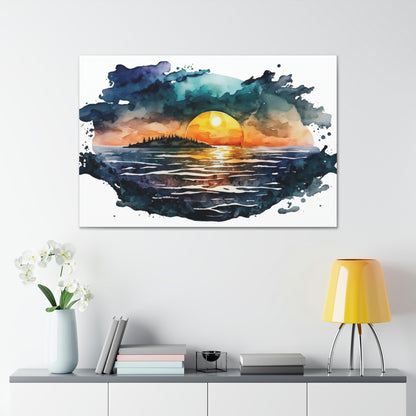 "Sunset At The Lake" Wall Art - Weave Got Gifts - Unique Gifts You Won’t Find Anywhere Else!