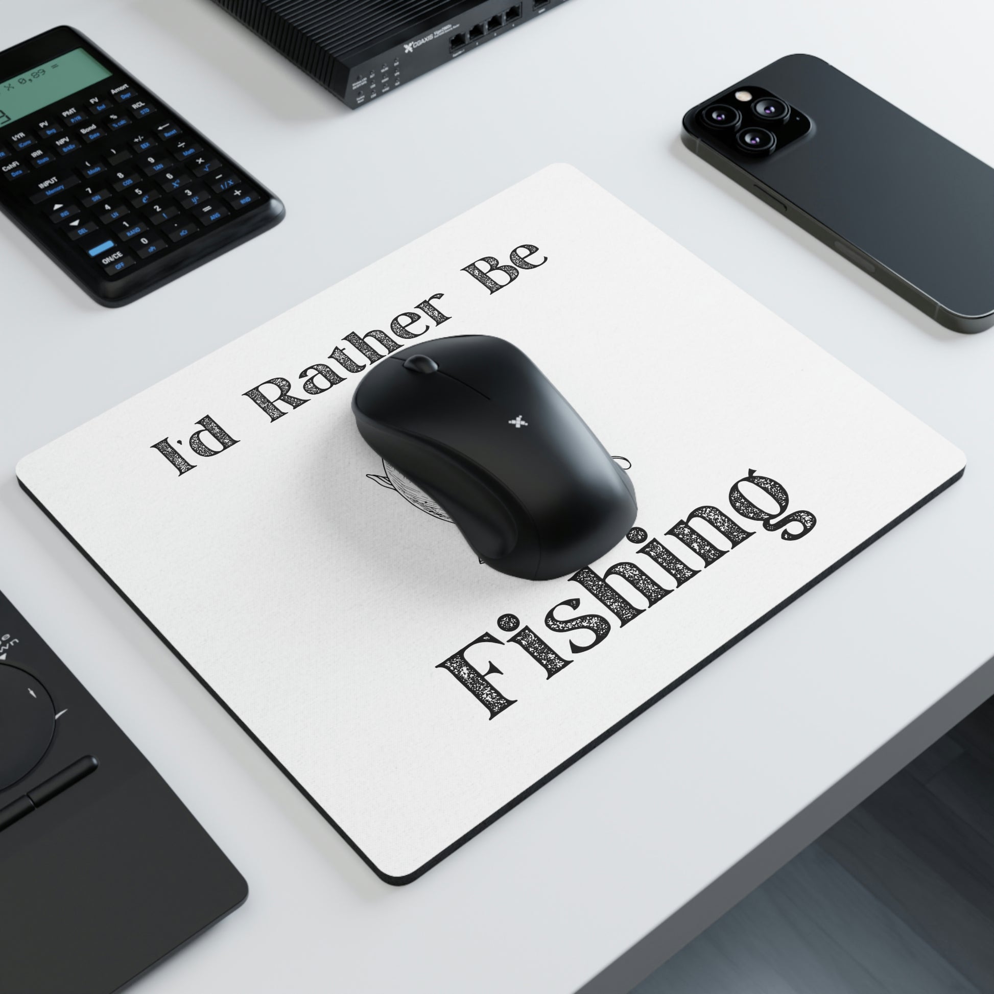 “I’d Rather Be Fishing” Mouse Pad - Weave Got Gifts - Unique Gifts You Won’t Find Anywhere Else!