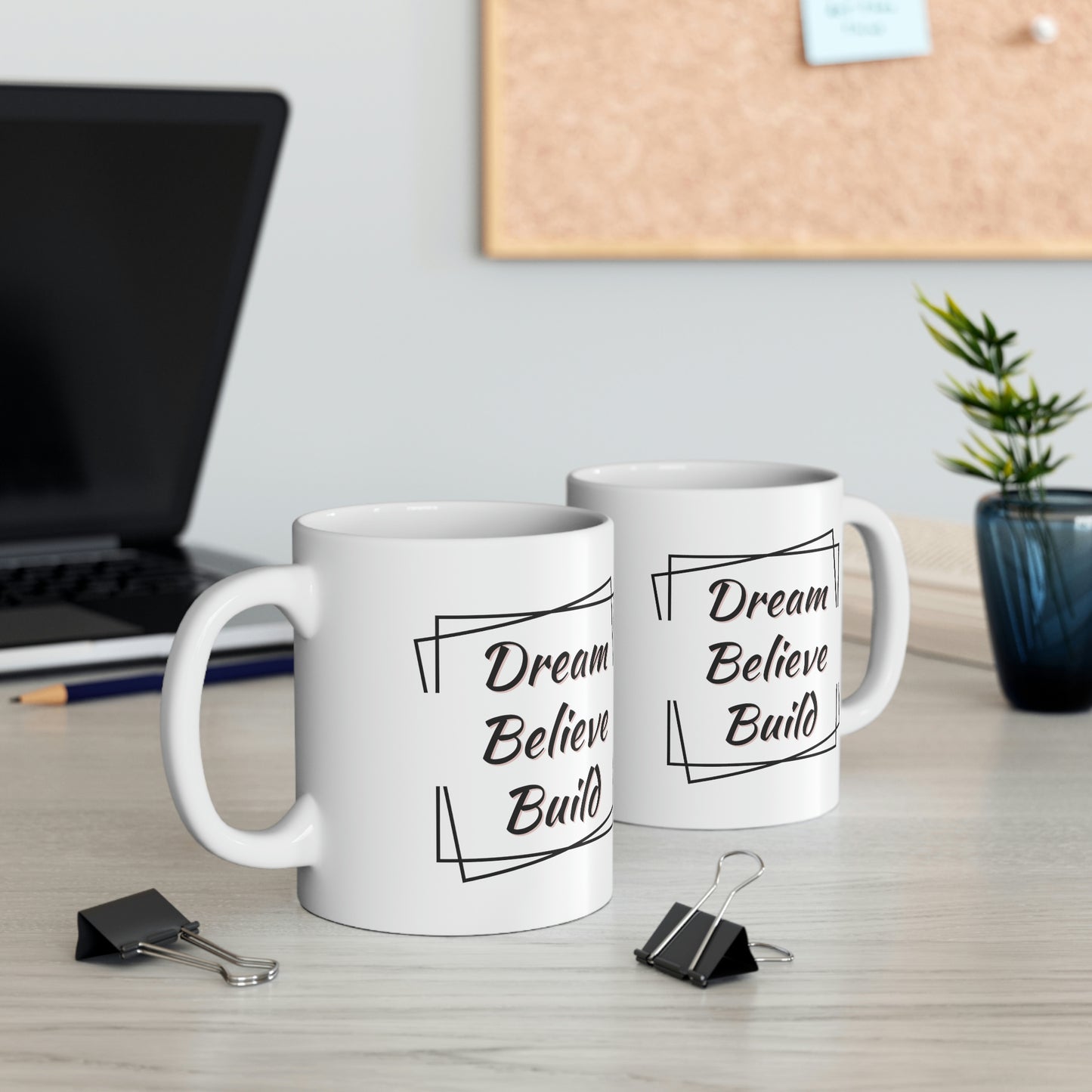 "Dream, Believe, Build" Coffee Cup - Weave Got Gifts - Unique Gifts You Won’t Find Anywhere Else!