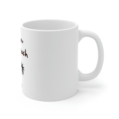 Ocean sunset coffee mug for beach lovers
