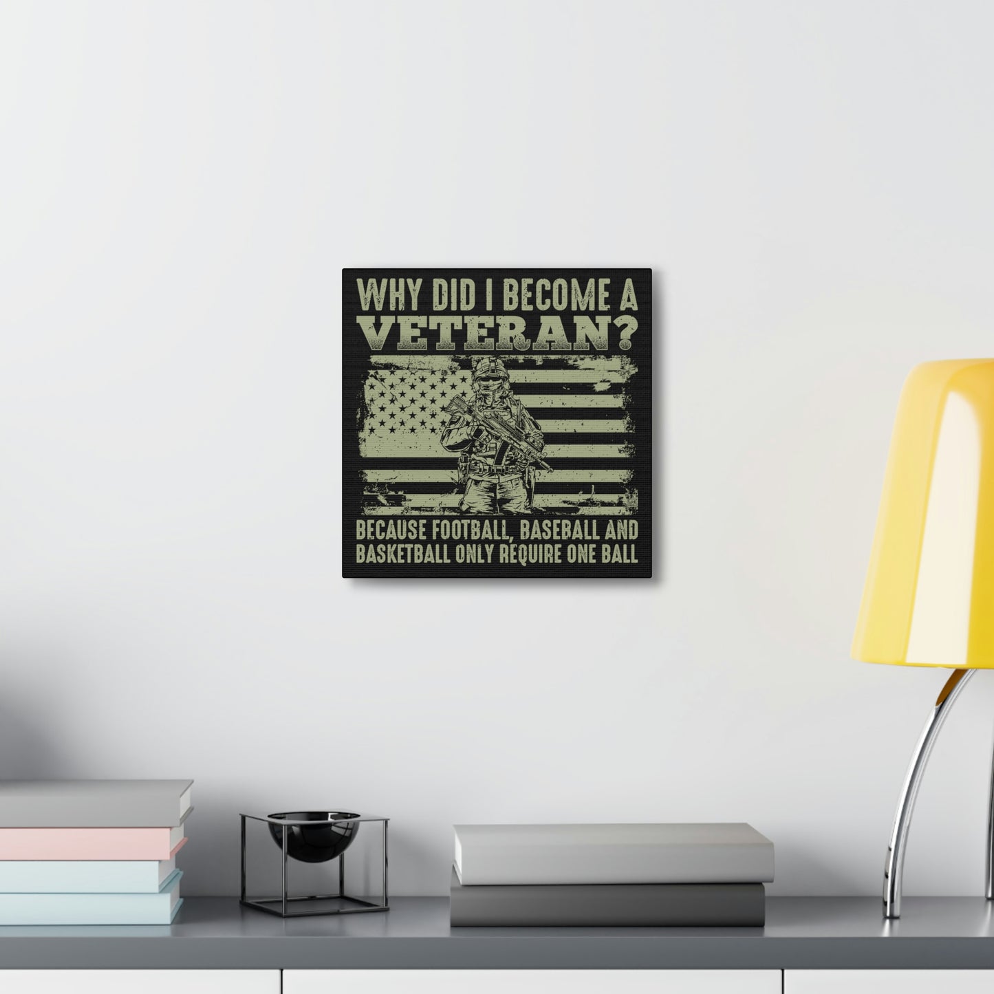 Unique military wall art for man caves or veteran homes
