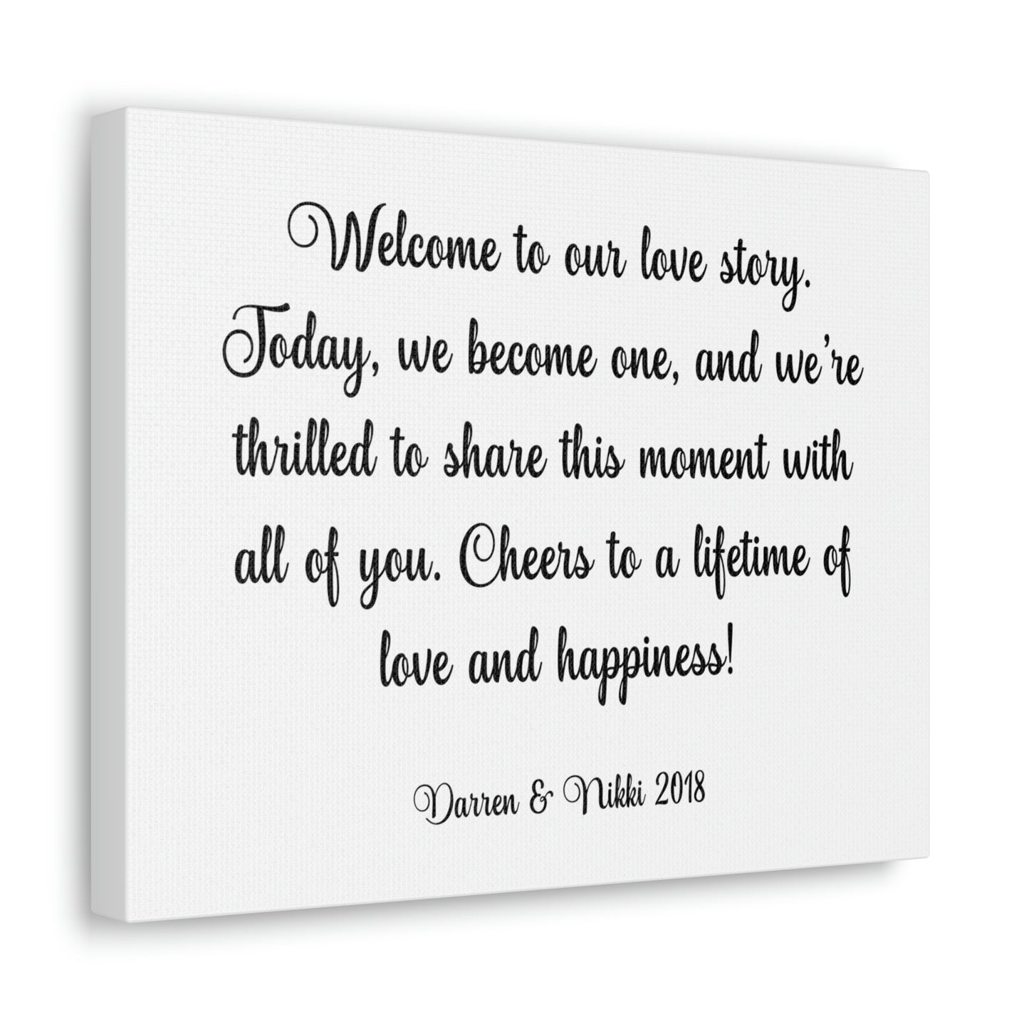 "Our Love Story" Custom Wall Art - Weave Got Gifts - Unique Gifts You Won’t Find Anywhere Else!