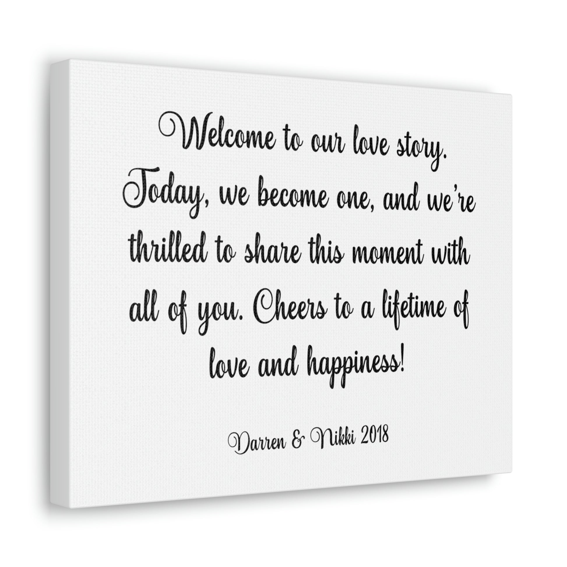 "Our Love Story" Custom Wall Art - Weave Got Gifts - Unique Gifts You Won’t Find Anywhere Else!