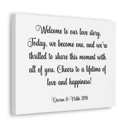 "Our Love Story" Custom Wall Art - Weave Got Gifts - Unique Gifts You Won’t Find Anywhere Else!