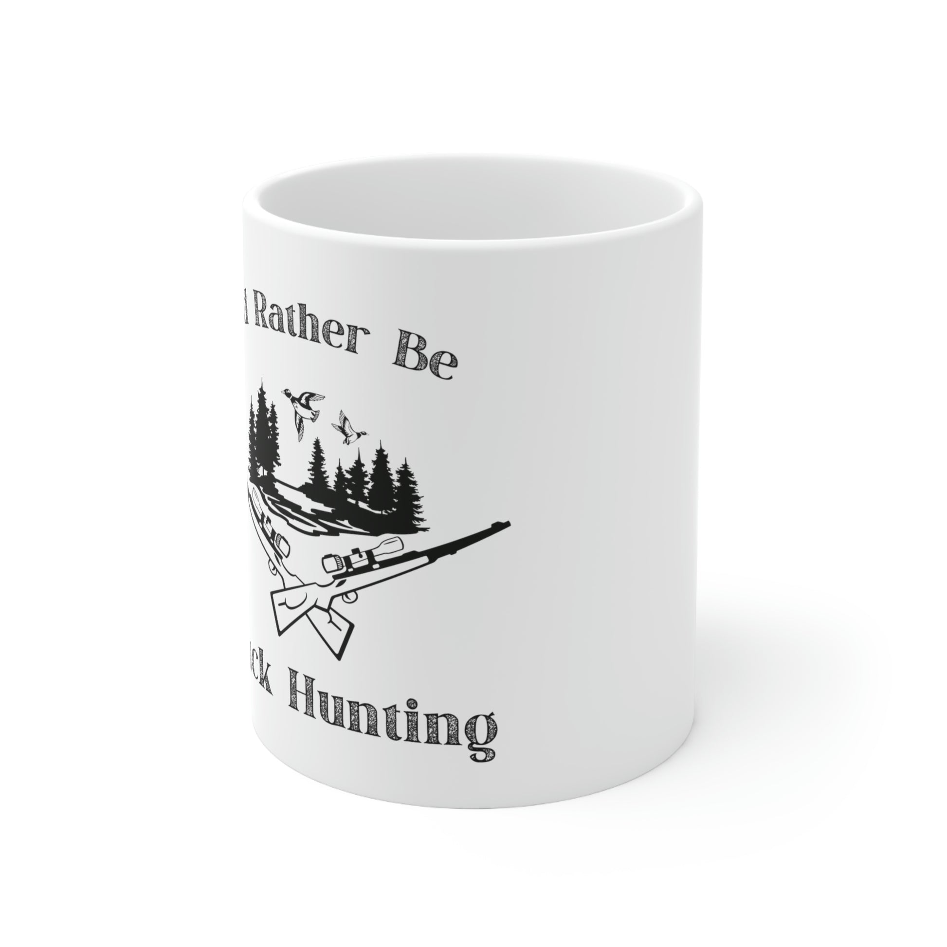 I'd rather be duck hunting ceramic mug for hunters
