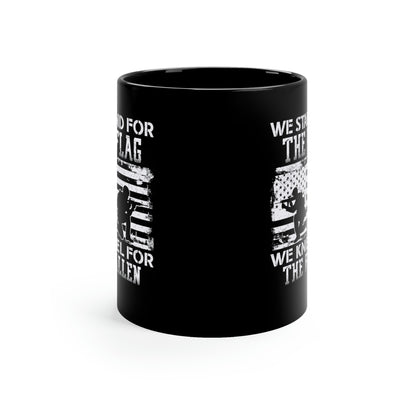 Honor and respect coffee mug with soldiers
