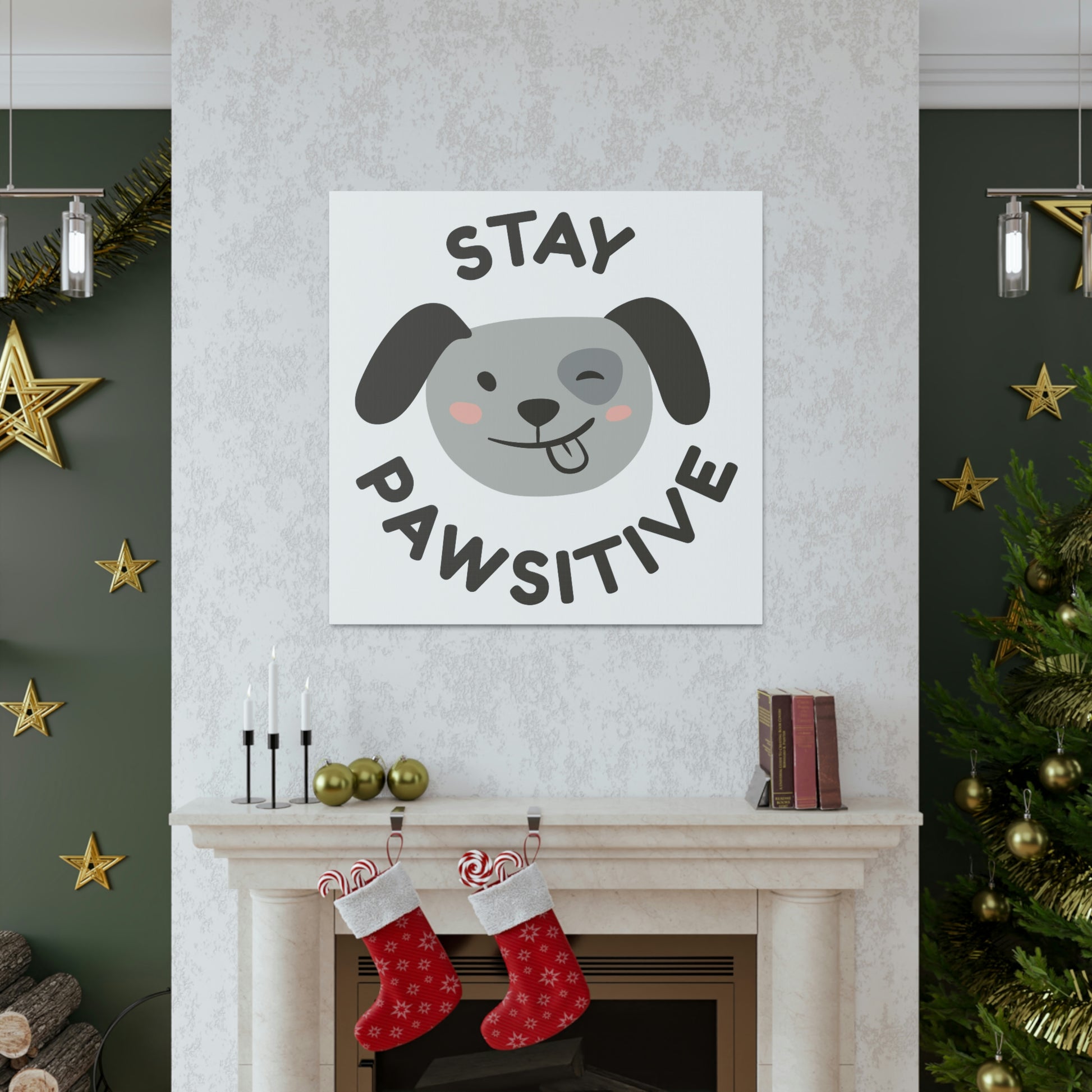 Dog-themed canvas wall art for pet owners
