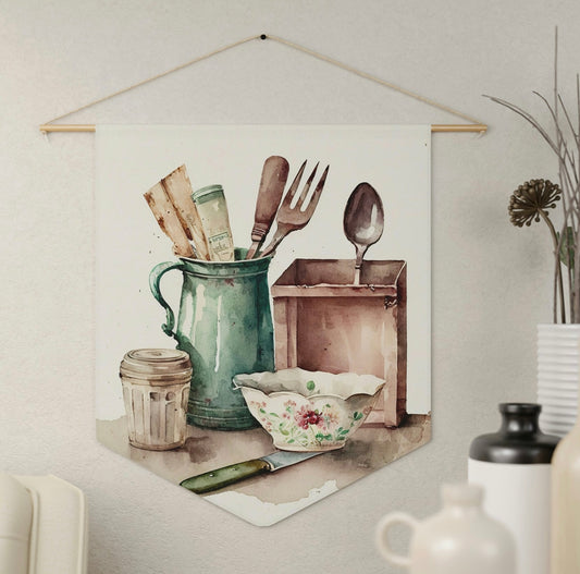 "Vintage Style Kitchen Decor" Pennant - Weave Got Gifts - Unique Gifts You Won’t Find Anywhere Else!