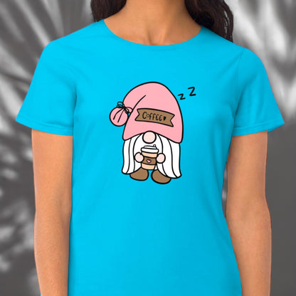"Gnome With Coffee" Women’s T-Shirt - Weave Got Gifts - Unique Gifts You Won’t Find Anywhere Else!