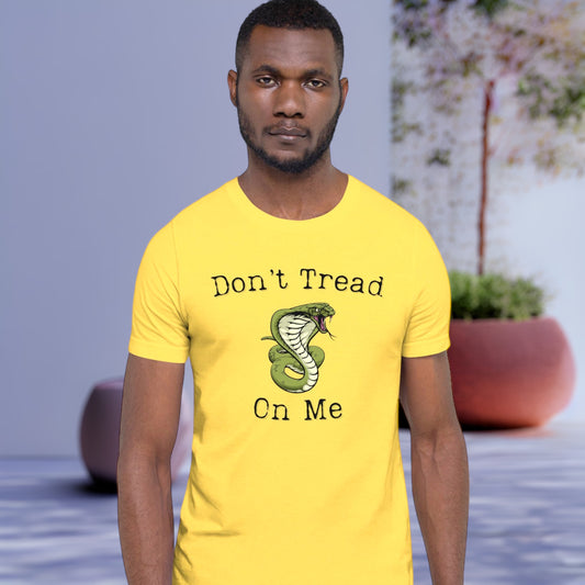 Don’t Tread on Me shirt with cobra snake graphic
