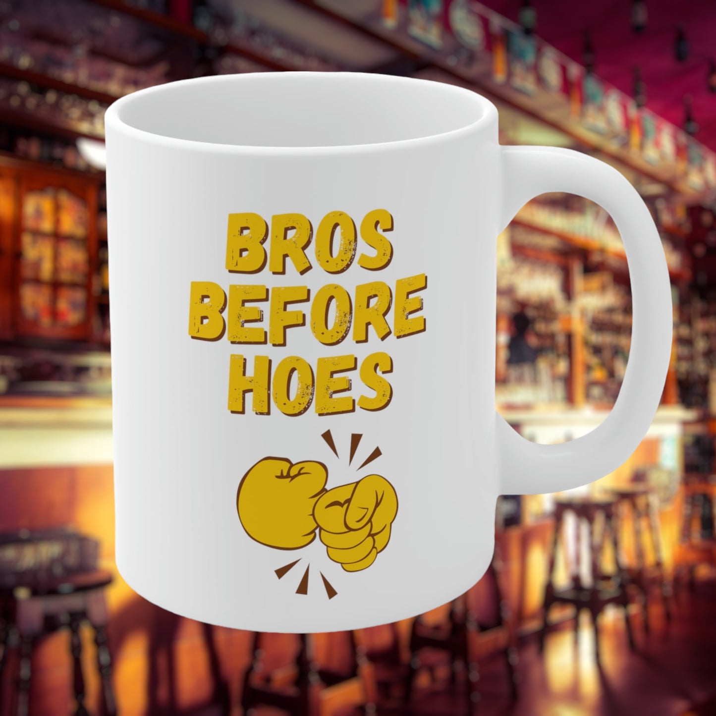 "Bro's Before Hoes" Funny Coffee Mug - Weave Got Gifts - Unique Gifts You Won’t Find Anywhere Else!