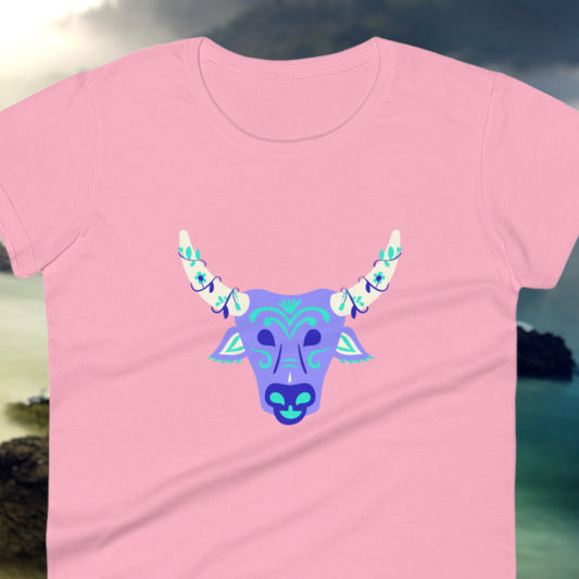 "Purple Bull Head" Women's T-Shirt - Weave Got Gifts - Unique Gifts You Won’t Find Anywhere Else!