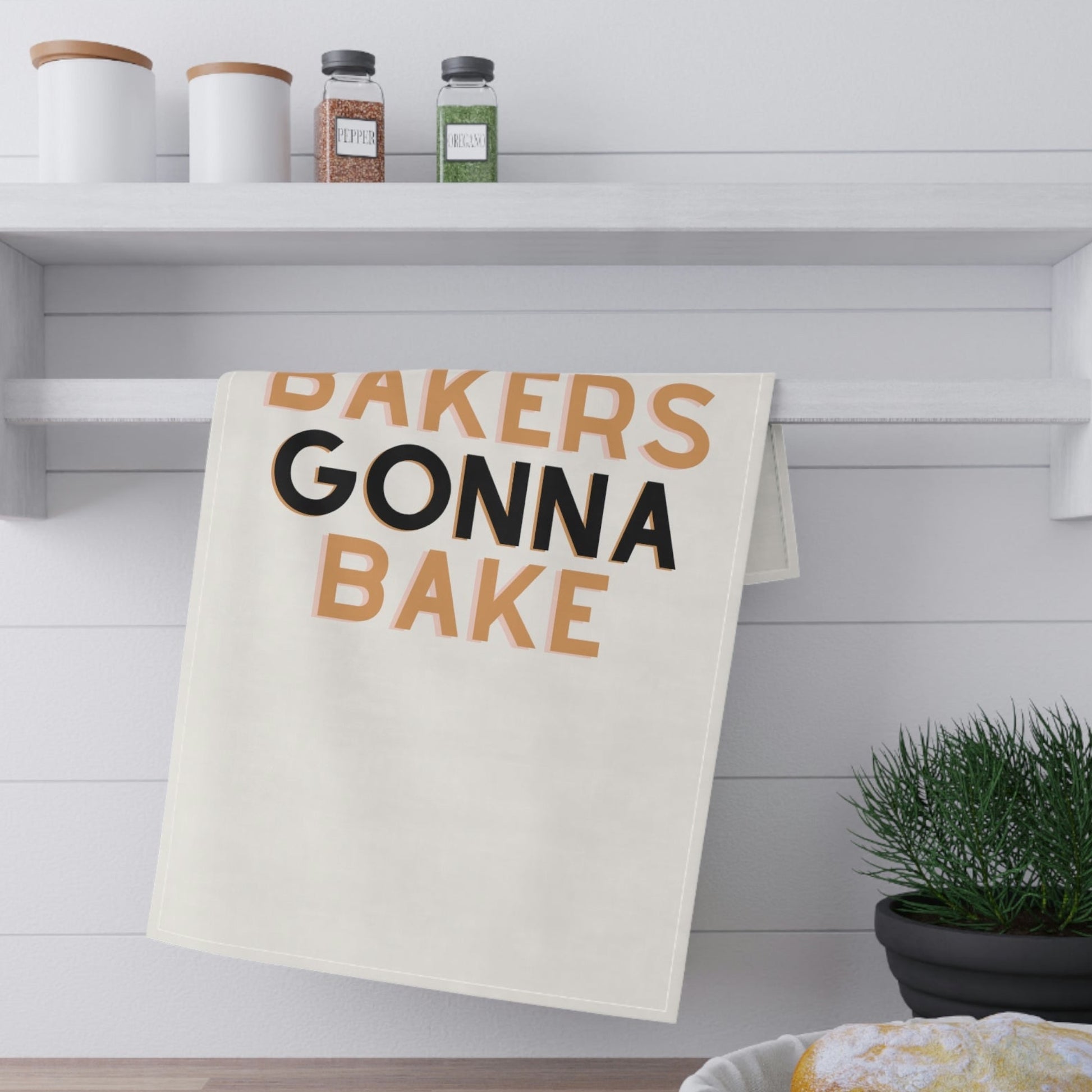 Bakers Towel - "Bakers Gonna Bake" Kitchen Towel for Cooking Enthusiasts