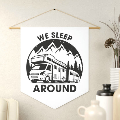 "We Sleep Around" Wall Art Pennant - Weave Got Gifts - Unique Gifts You Won’t Find Anywhere Else!