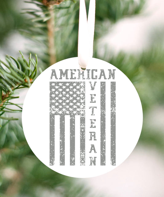 "American Veteran" Ornament - Weave Got Gifts - Unique Gifts You Won’t Find Anywhere Else!