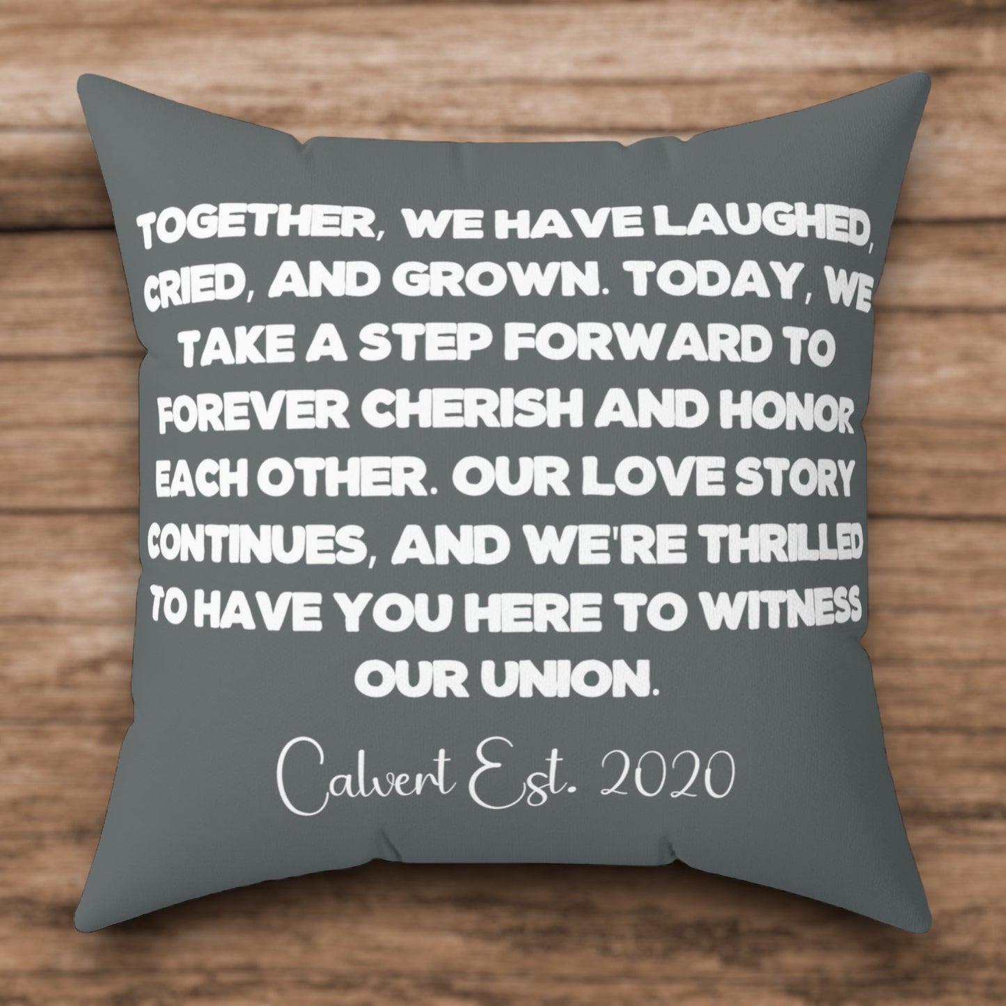 "Custom Text" Wedding Day Throw Pillow - Weave Got Gifts - Unique Gifts You Won’t Find Anywhere Else!