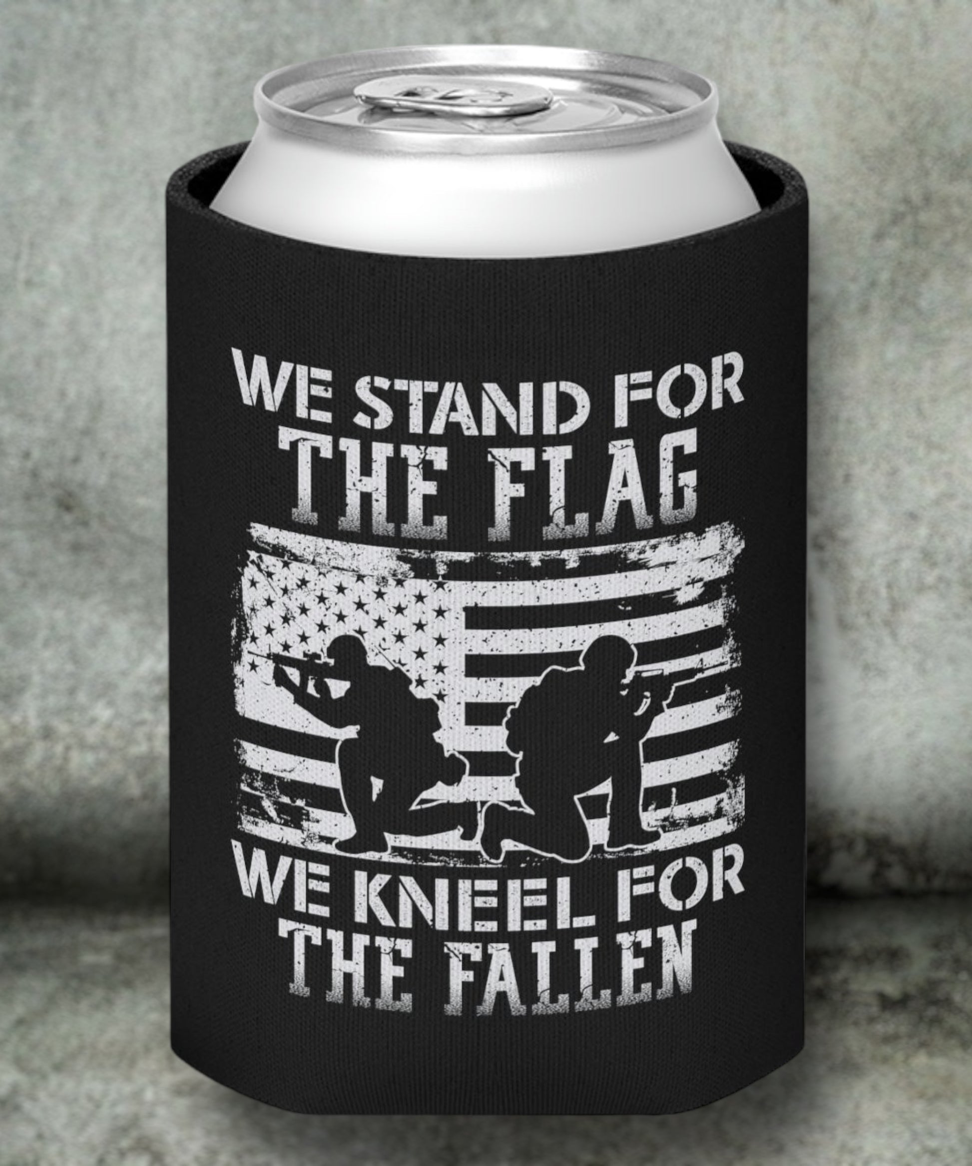 "We Stand For The Flag" Can Cooler - Weave Got Gifts - Unique Gifts You Won’t Find Anywhere Else!