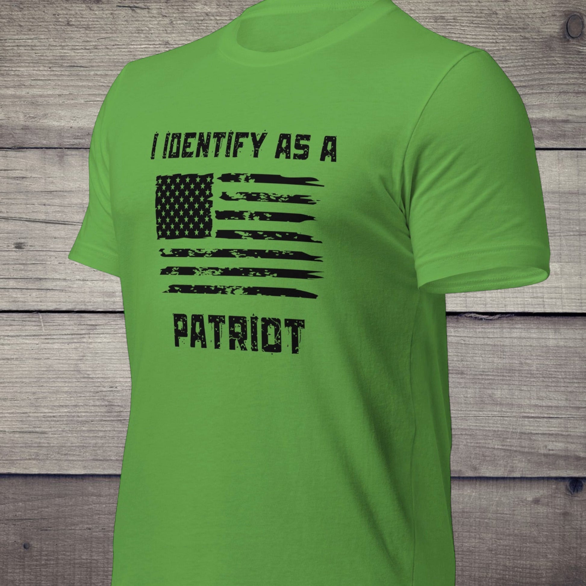 "I Identify As A Patriot" With Distressed American Flag T-Shirt - Weave Got Gifts - Unique Gifts You Won’t Find Anywhere Else!
