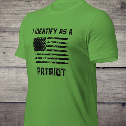 "I Identify As A Patriot" With Distressed American Flag T-Shirt - Weave Got Gifts - Unique Gifts You Won’t Find Anywhere Else!