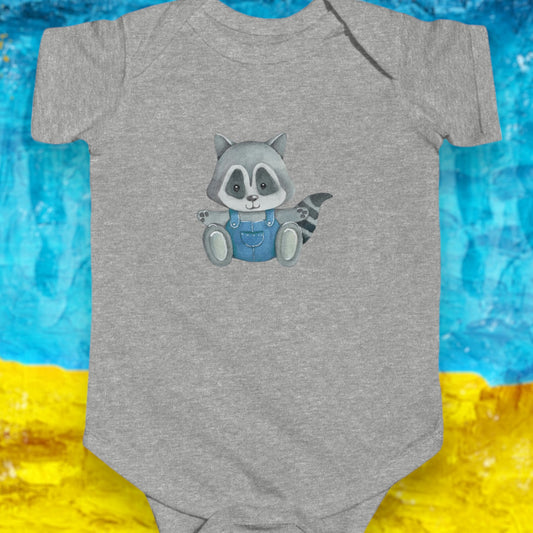 "Cute Raccoon" Baby Jersey Bodysuit - Weave Got Gifts - Unique Gifts You Won’t Find Anywhere Else!