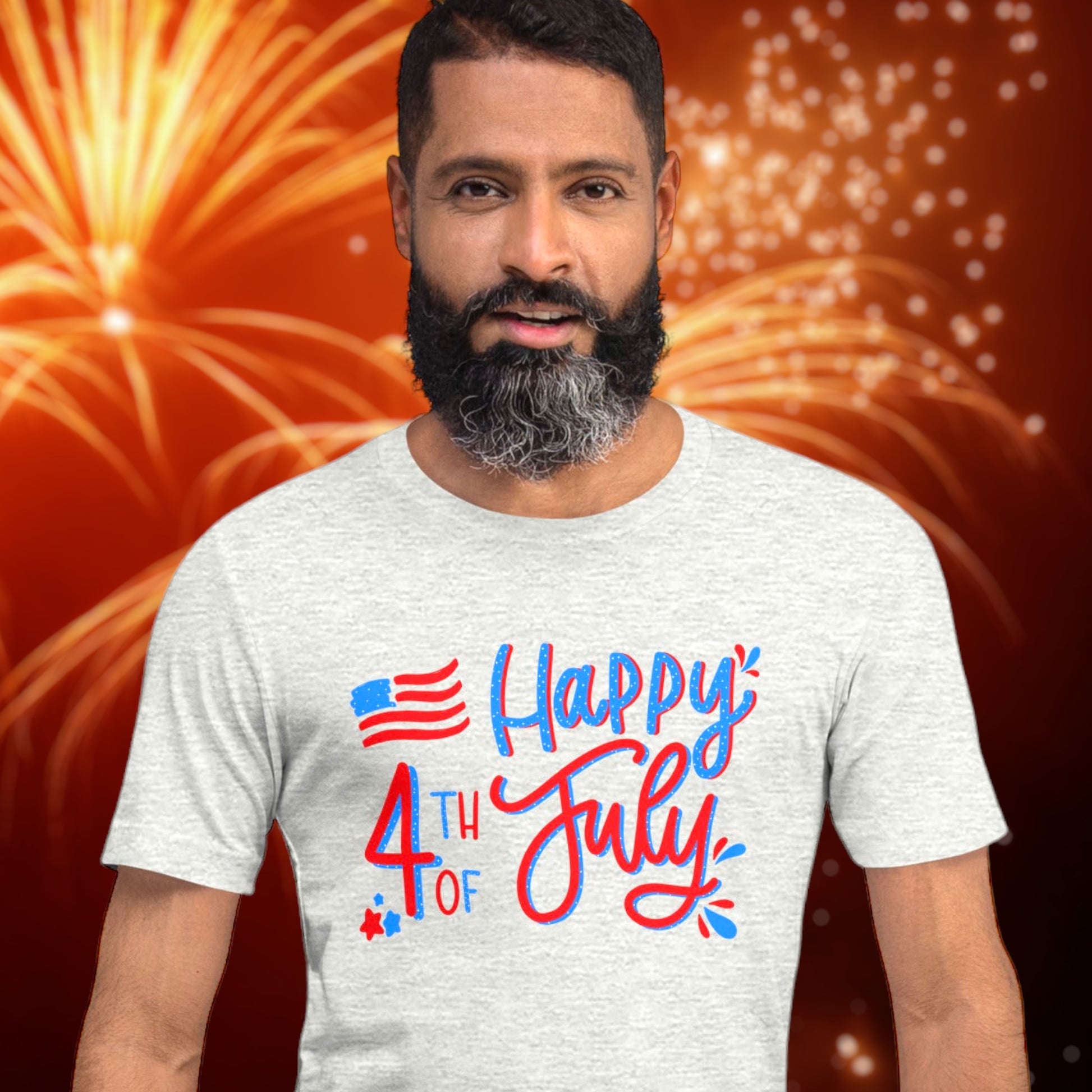 "Happy 4th Of July" T-Shirt - Weave Got Gifts - Unique Gifts You Won’t Find Anywhere Else!